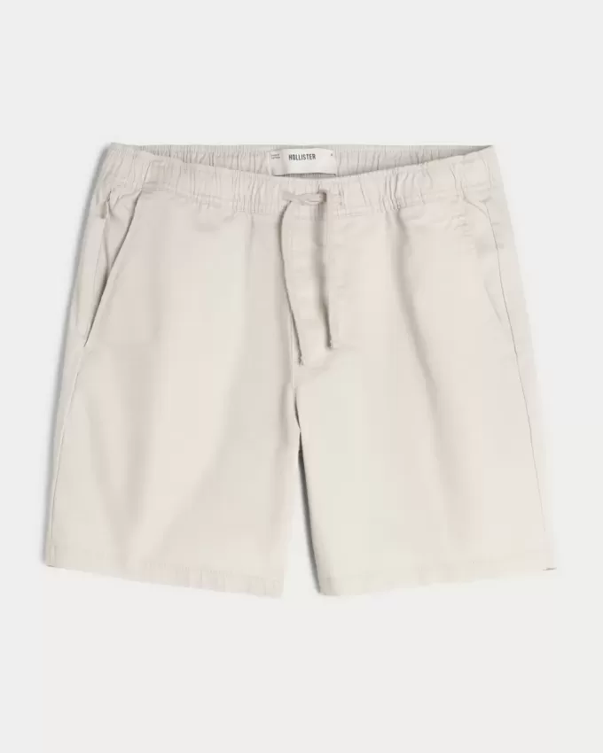 Pantaloncini in twill sopra il ginocchio