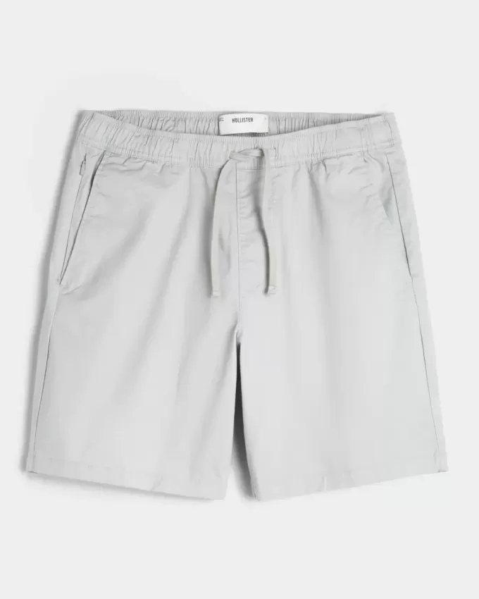 Pantaloncini in twill sopra il ginocchio
