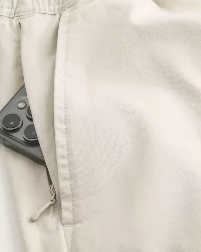 Pantaloncini in twill sopra il ginocchio