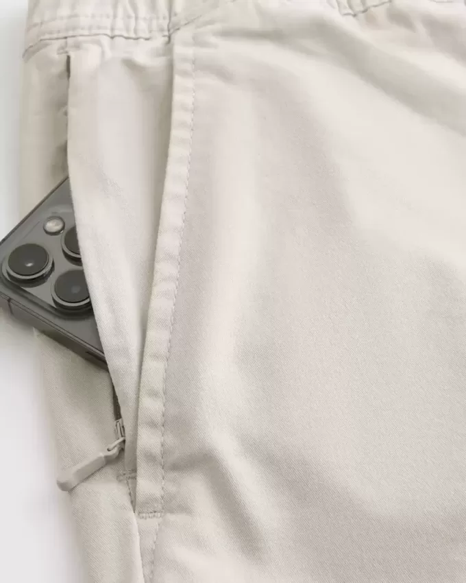Pantaloncini in twill sopra il ginocchio