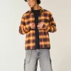 Pantaloncini larghi da pittore in denim nero lavato