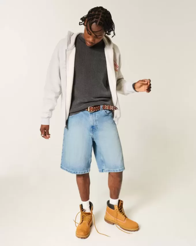Pantaloncini larghi in denim