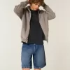 Pantaloncini larghi in denim