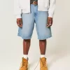 Pantaloncini larghi in denim