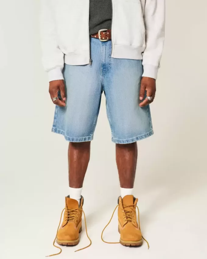 Pantaloncini larghi in denim