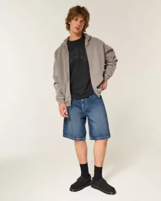 Pantaloncini larghi in denim