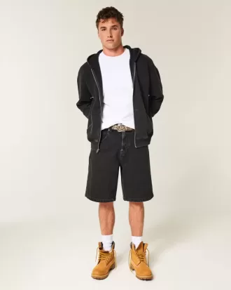 Pantaloncini larghi in denim