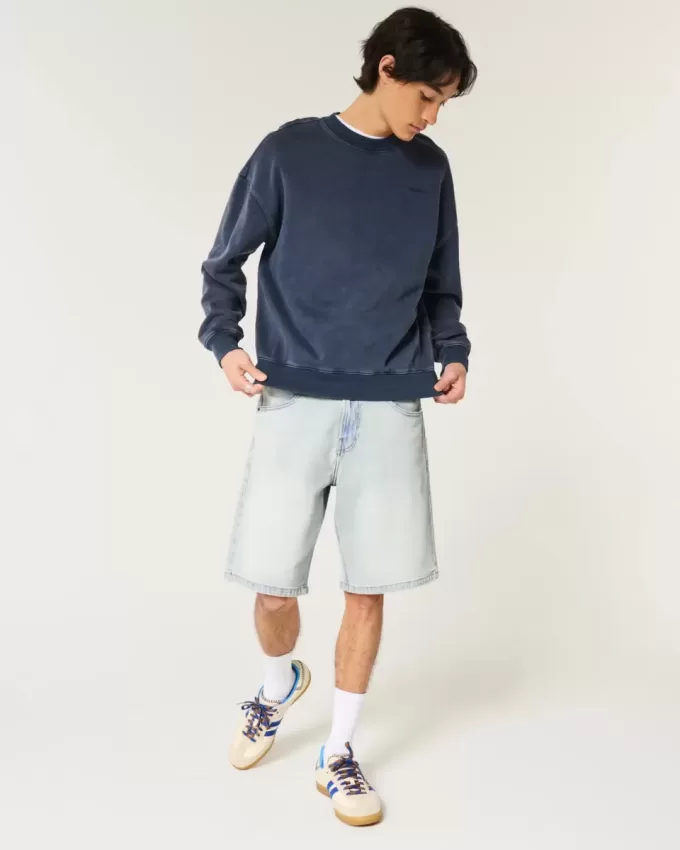 Pantaloncini larghi in denim
