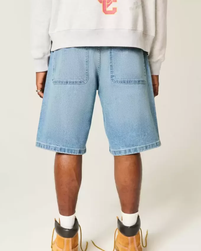 Pantaloncini larghi in denim