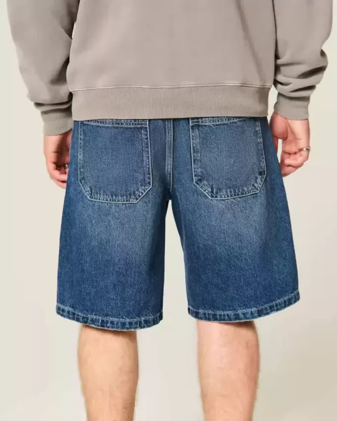 Pantaloncini larghi in denim
