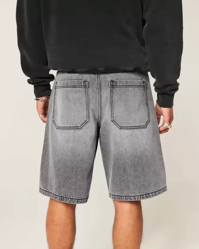 Pantaloncini larghi in denim