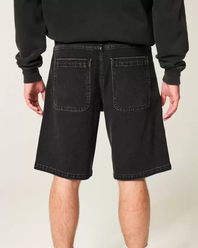 Pantaloncini larghi in denim