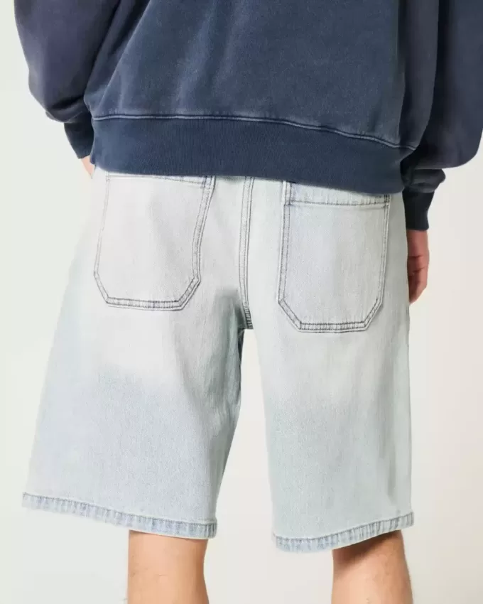 Pantaloncini larghi in denim