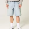 Pantaloncini larghi in denim con grafica a stella