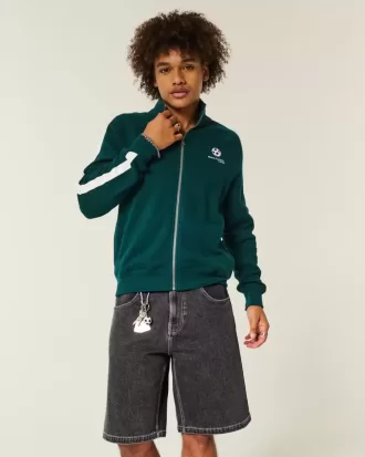 Pantaloncini larghi in denim con grafica Tiger