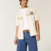 Pantaloncini larghi in denim lavaggio medio
