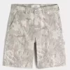 Pantaloncini larghi in denim mimetici