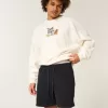 Pantaloncini larghi in pile a metà coscia