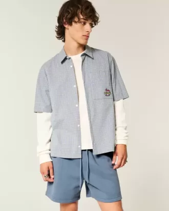 Pantaloncini larghi in pile a metà coscia