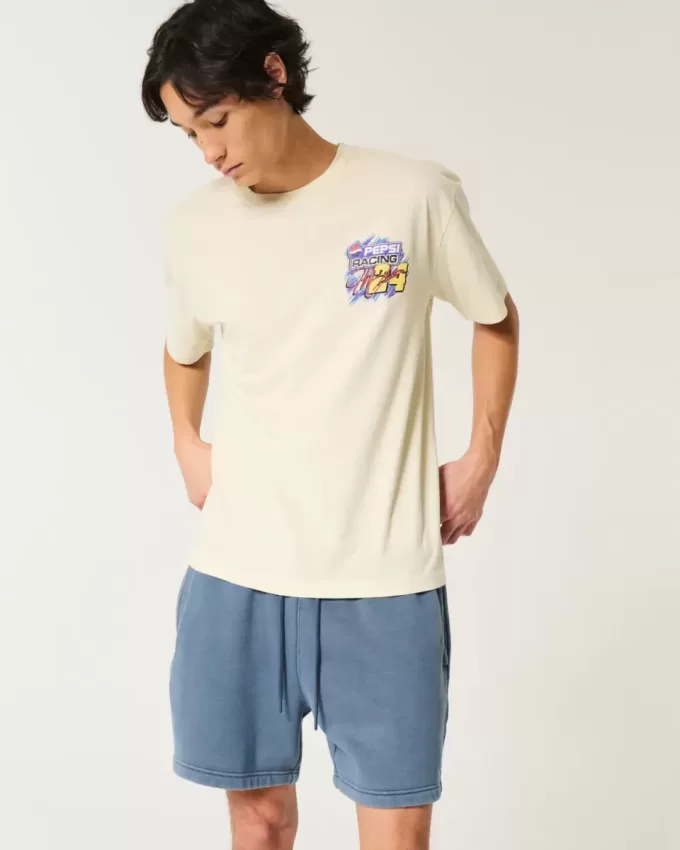 Pantaloncini larghi in pile a metà coscia