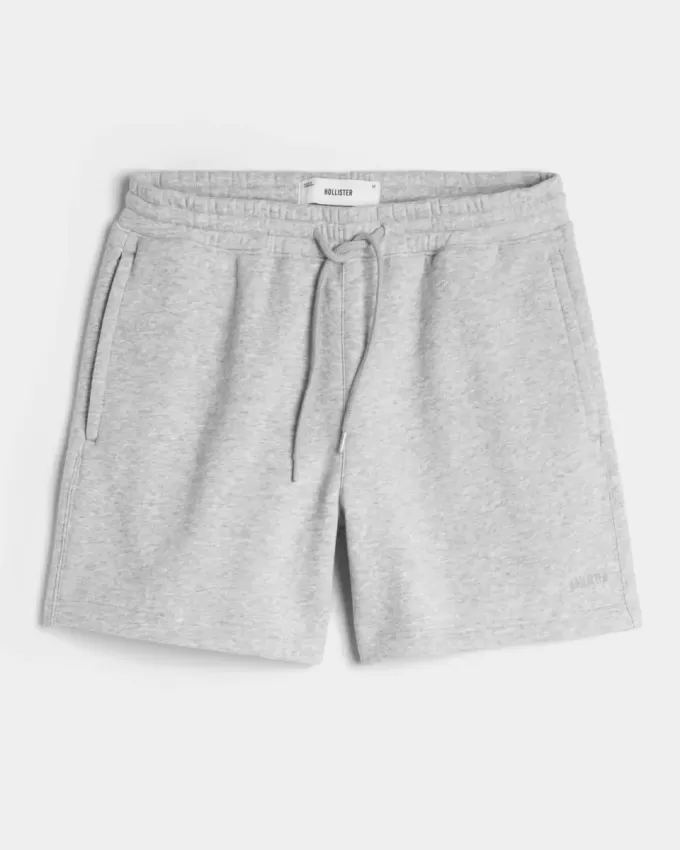 Pantaloncini larghi in pile a metà coscia