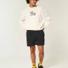 Pantaloncini larghi in pile a metà coscia
