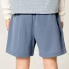 Pantaloncini larghi in pile a metà coscia