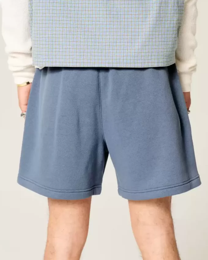 Pantaloncini larghi in pile a metà coscia