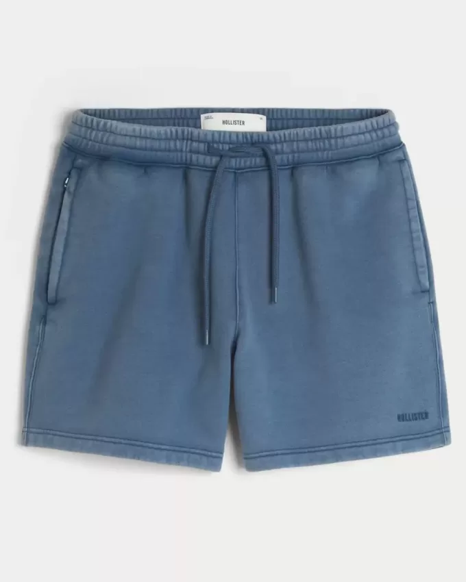 Pantaloncini larghi in pile a metà coscia