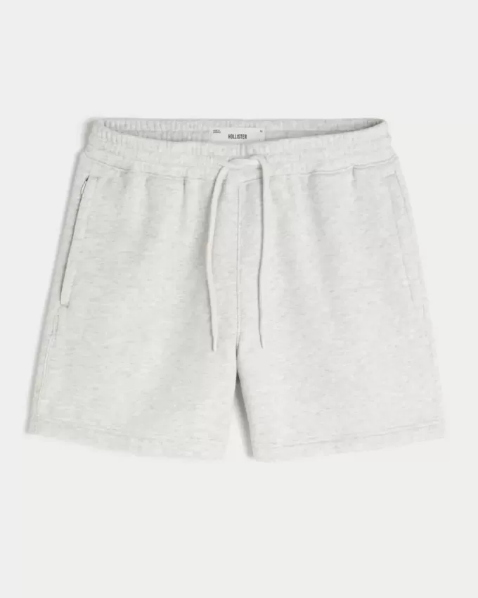 Pantaloncini larghi in pile a metà coscia