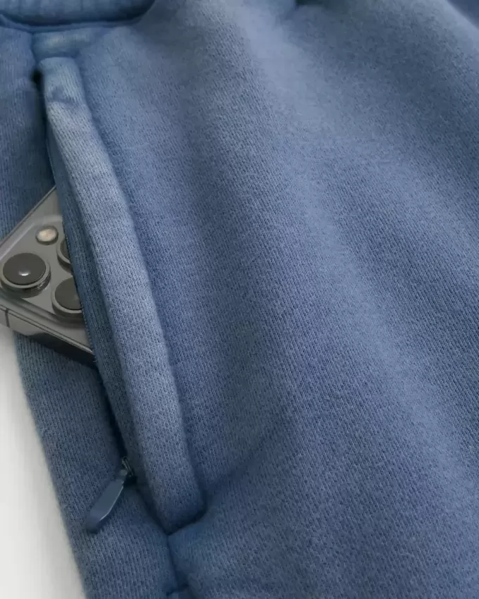 Pantaloncini larghi in pile a metà coscia
