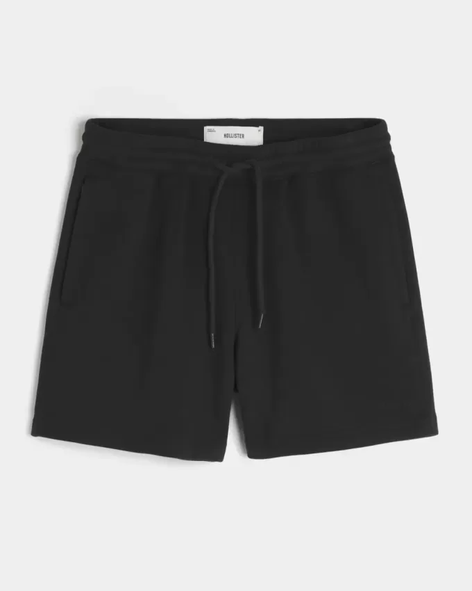 Pantaloncini larghi in pile a metà coscia