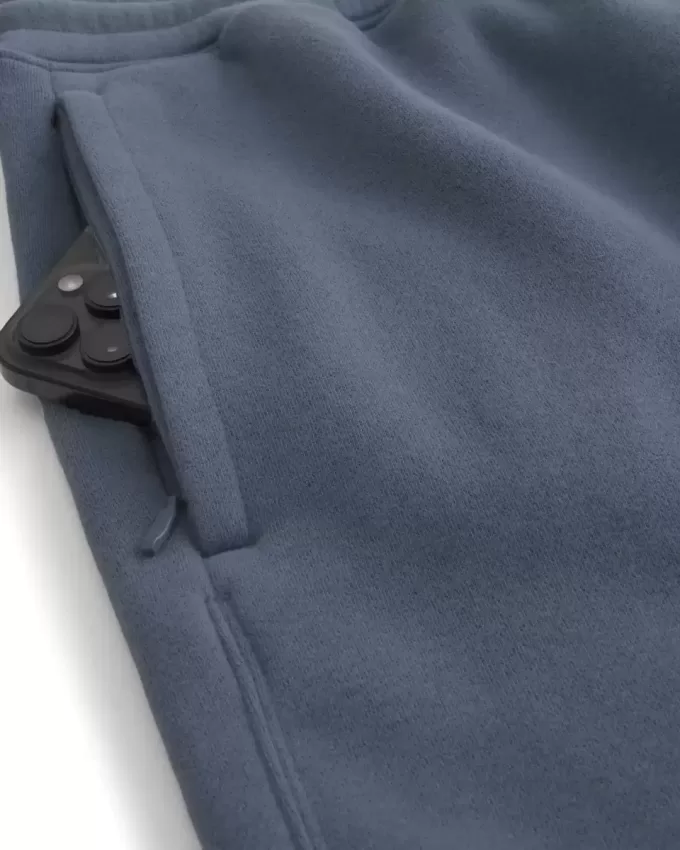 Pantaloncini larghi in pile a metà coscia