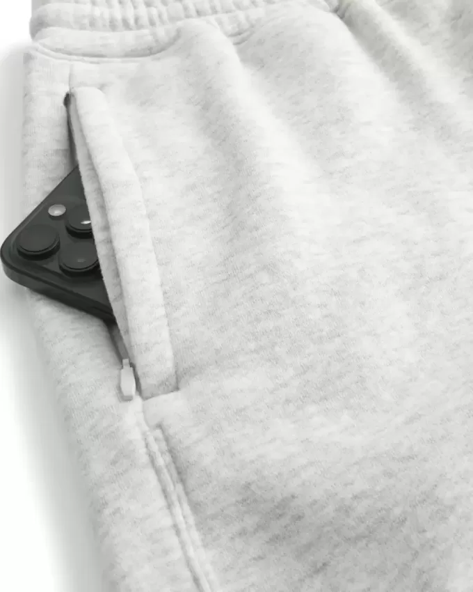 Pantaloncini larghi in pile a metà coscia