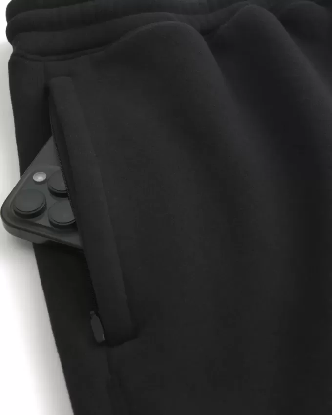 Pantaloncini larghi in pile a metà coscia