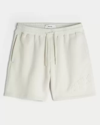 Pantaloncini larghi in pile con grafica Calif sopra il ginocchio