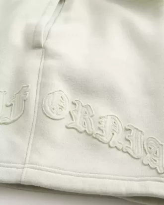 Pantaloncini larghi in pile con grafica Calif sopra il ginocchio