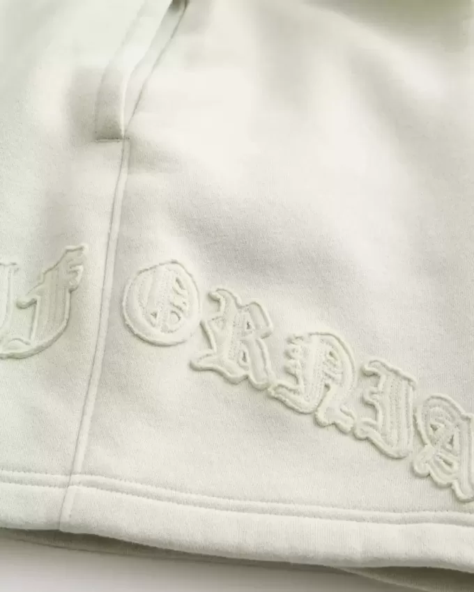 Pantaloncini larghi in pile con grafica Calif sopra il ginocchio