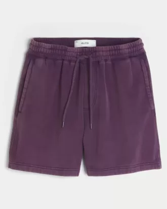 Pantaloncini larghi in pile sopra il ginocchio