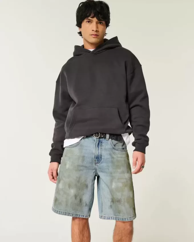 Pantaloncini larghi ingrassati