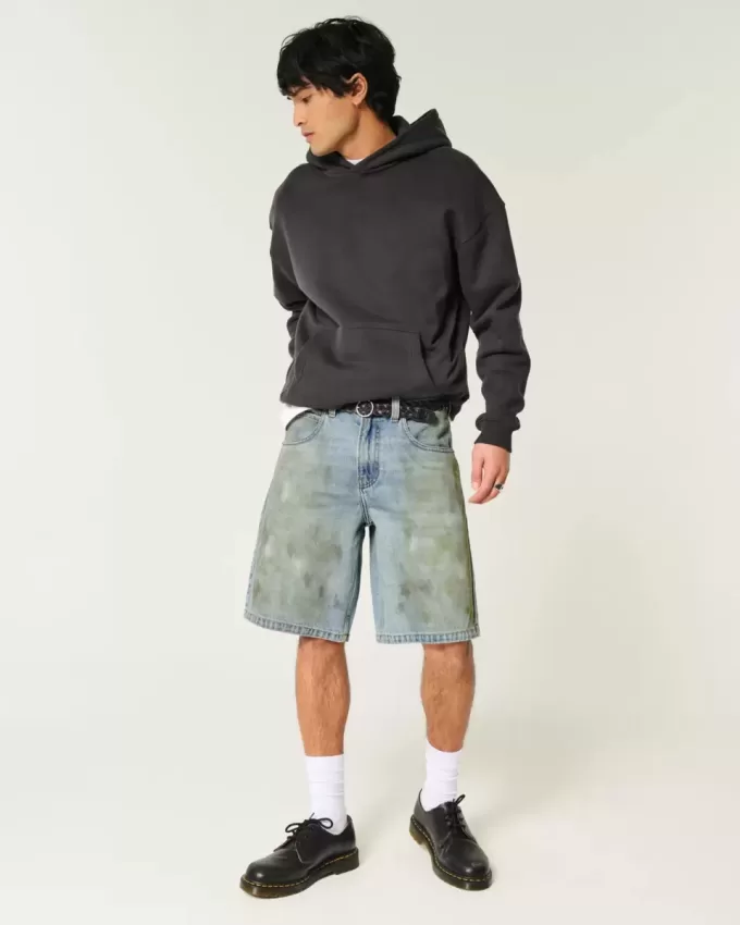 Pantaloncini larghi ingrassati