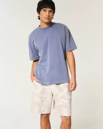 Pantaloncini larghi sopra il ginocchio in pile Feel Good di Hollister