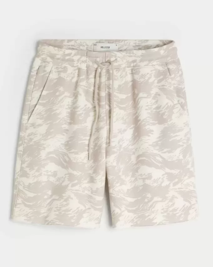 Pantaloncini larghi sopra il ginocchio in pile Feel Good di Hollister