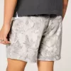 Pantaloncini mimetici larghi in pile a metà coscia