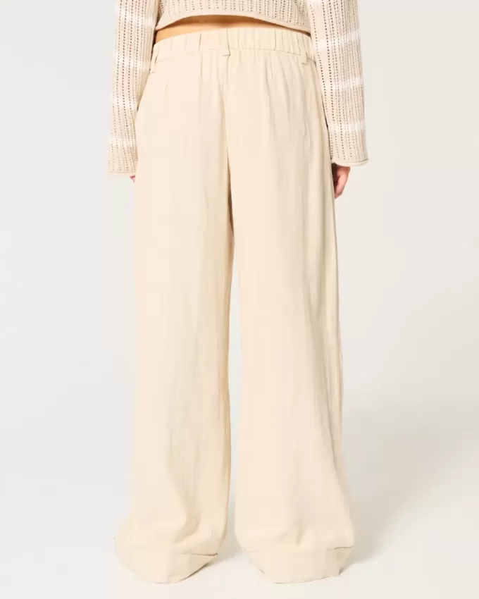 Pantaloni a gamba larga a vita bassa Pantaloni a gamba larga a vita bassa