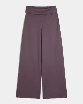 Pantaloni a gamba larga con risvolto in vita Active Recharge di Gilly Hicks