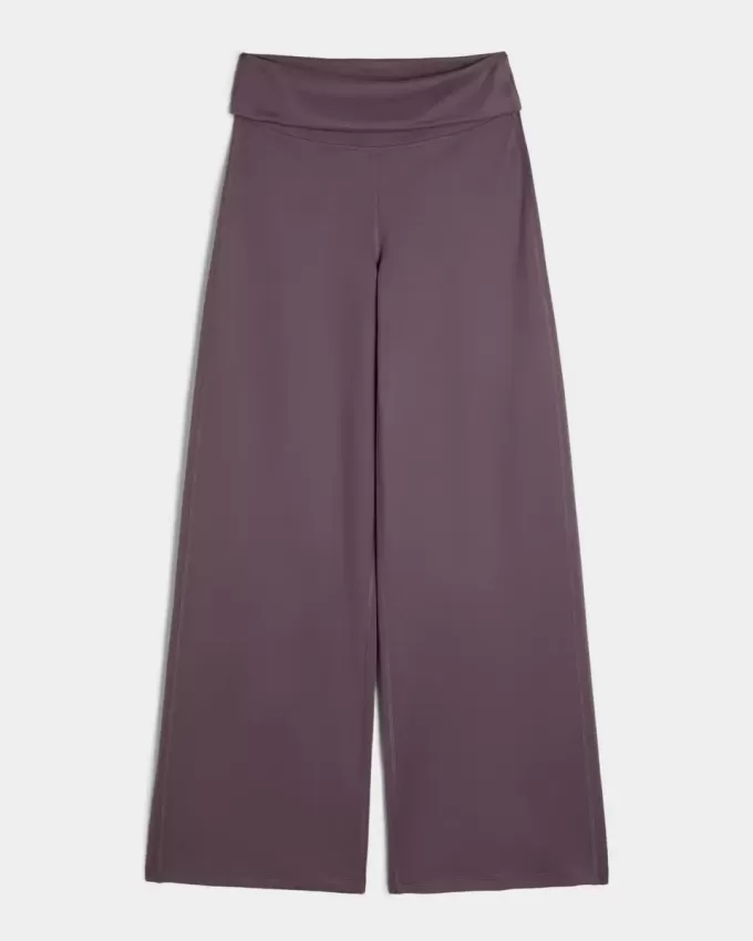 Pantaloni a gamba larga con risvolto in vita Active Recharge di Gilly Hicks Pantaloni a gamba larga con risvolto in vita Active Recharge di Gilly Hicks