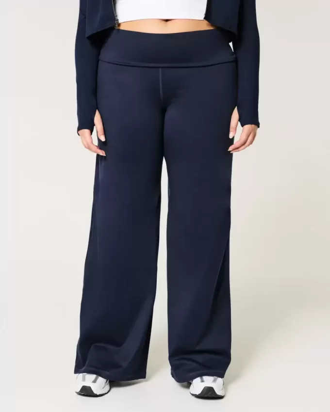 Pantaloni a gamba larga con vita ripiegata Active Recharge di Gilly Hicks Pantaloni a gamba larga con vita ripiegata Active Recharge di Gilly Hicks