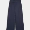Pantaloni a gamba larga con vita ripiegata Active Recharge di Gilly Hicks Pantaloni a gamba larga con vita ripiegata Active Recharge di Gilly Hicks