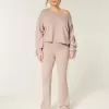 Pantaloni a stivaletto con risvolto in maglia Gilly Hicks